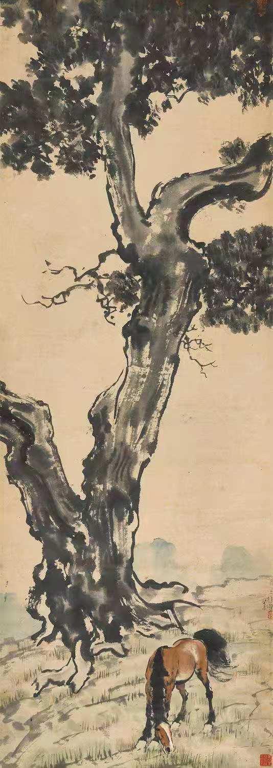 徐悲鸿(1895-1953) 柏阴真龙 598万成交