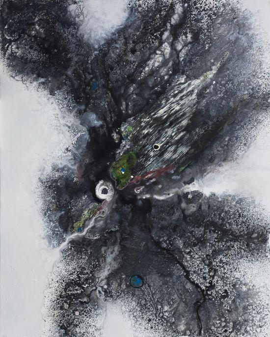 断掉节奏的旋律之九2010年综合材料100X80CM