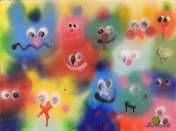 捣碎 58x77cm 纸本综合 2021