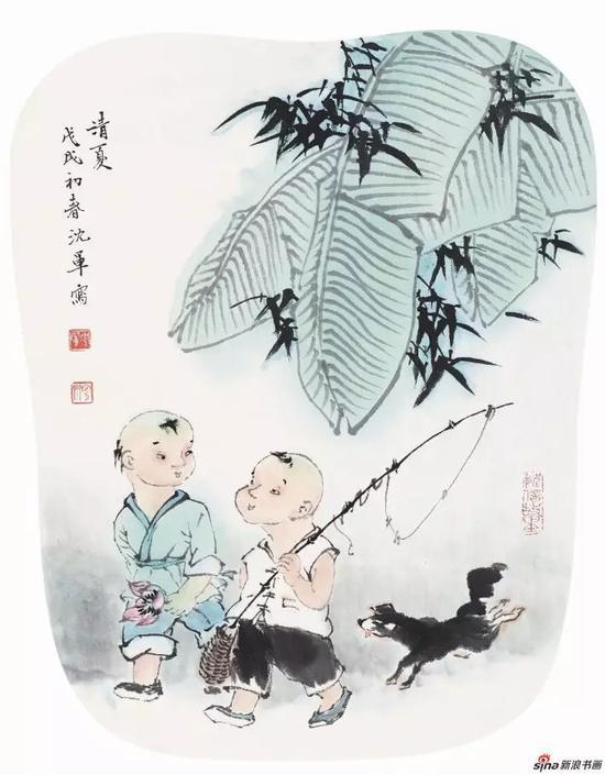 《清夏》 33cm-33cm 2018年 设色纸本