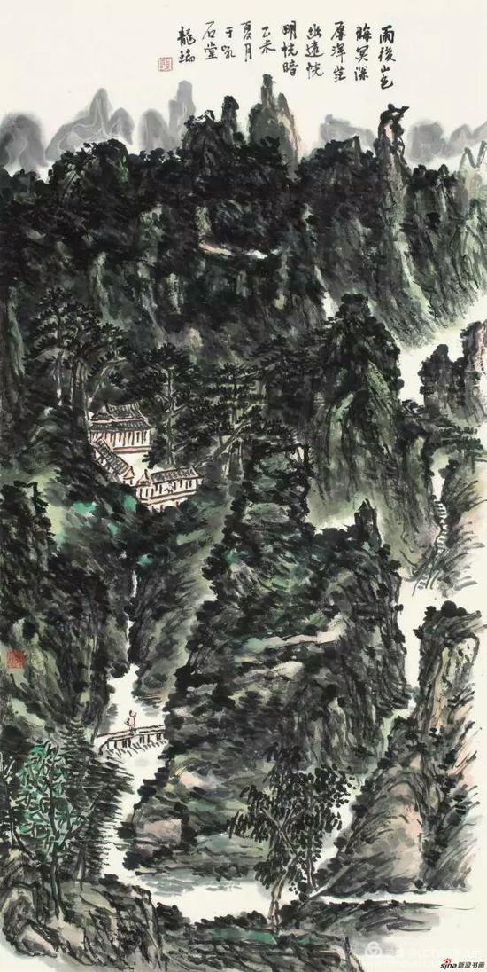 《雨后山色》 136cm x 68cm 龙 瑞