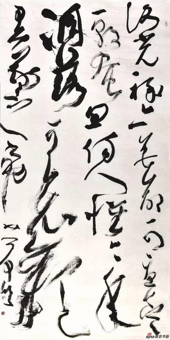 草书临阁帖128x249cm