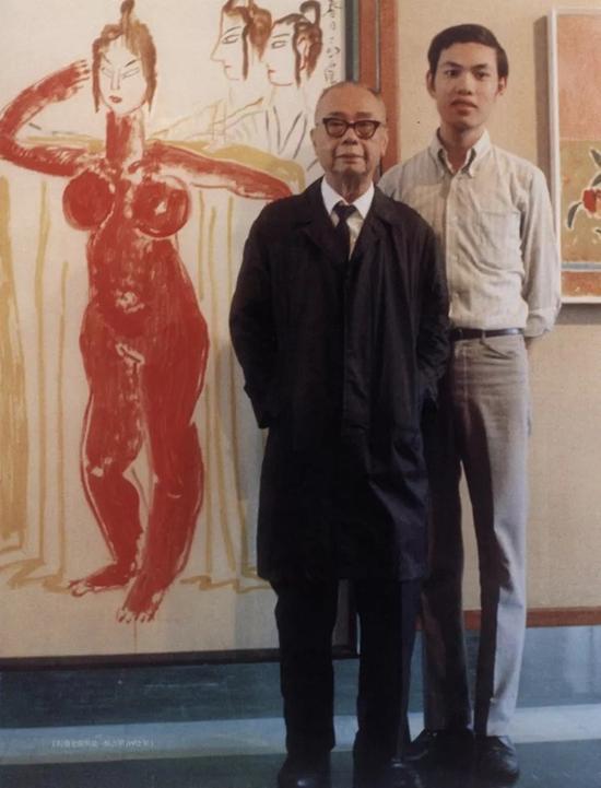 莫一点与丁衍庸合照(60年代)