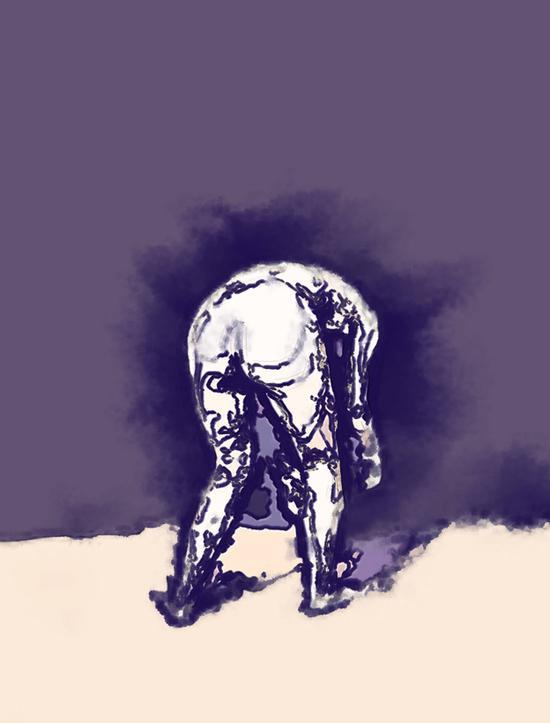 《温度》RX系列559 66cm x 50cm 新媒体综合材料 2016