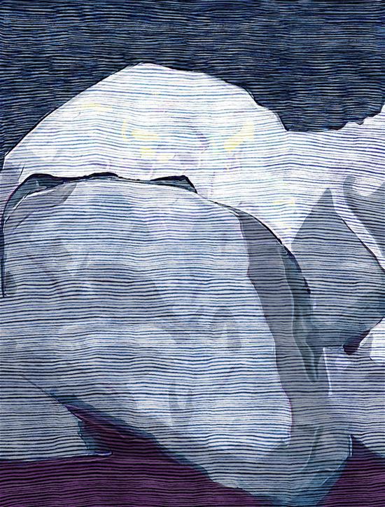 《温度》RX系列473 66cm x 50cm 新媒体综合材料 2015