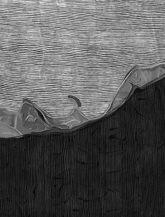 《温度》RX系列541 66cm x 50cm 新媒体综合材料 2016