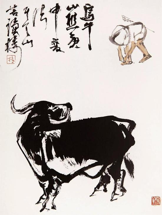 当代没骨画的传承发展：当代没骨画展开幕