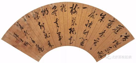 张廷楫(明末清初) 草书自作诗