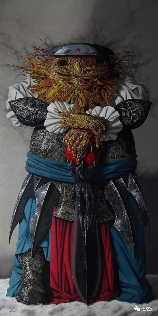 油画作品:《草莽英雄》2010 作者:陈流