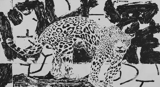 ‘羅生門’2022年 93×172cm ink on canvas
