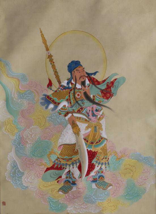 时轮金刚 设色绢本 107x127.5cm