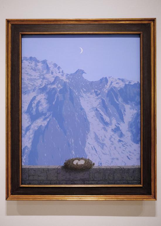 马格利特,《阿恩海姆的领域》(The Domain of Arnheim),布面油画,1962年
