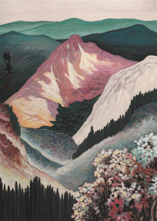 杨佴旻《七色太行》114X80 cm 2012年作
