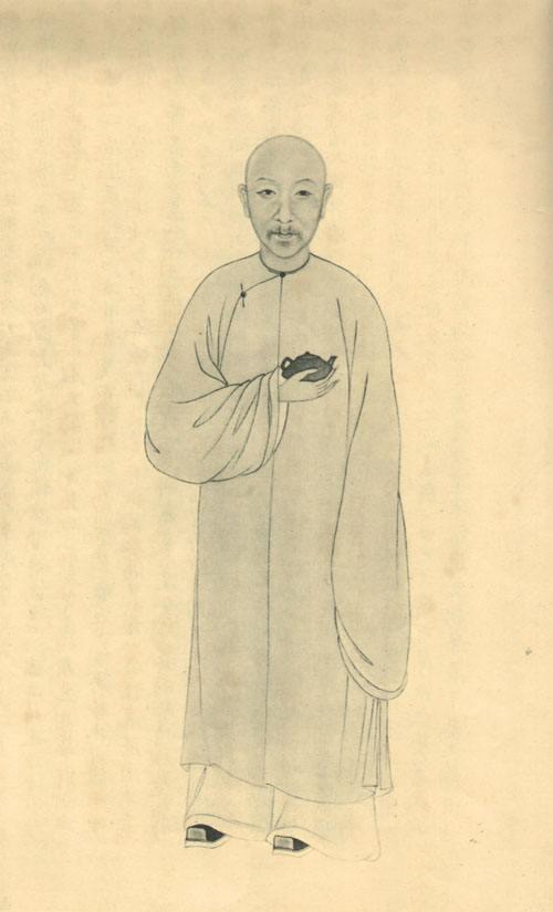 《清代学人像传》中之陈鸿寿像 浙派篆刻“西泠八家”之一。创曼生十八式,开启紫砂文人时代。