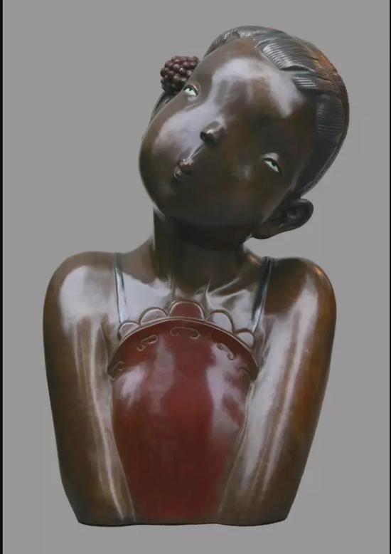 《你是我的诗篇》 40×23.5×21.5cm 青铜着色 2015