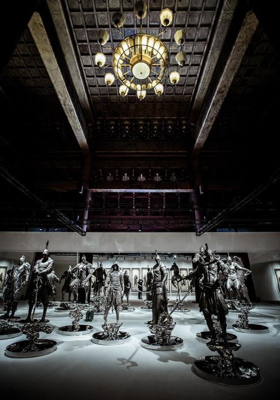 展览现场之作品《十二生肖》