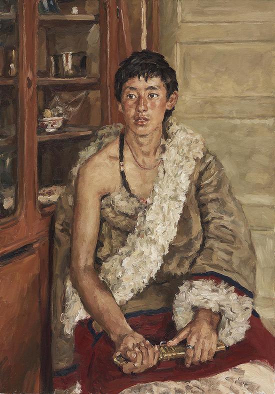 杨飞云《扎尕那少年》116x81cm,2015年