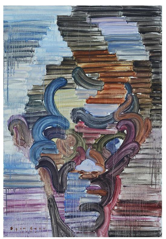 江上越作品《擦肩而过的诱惑》168cm116cm 油画 EGAMI Etsu’s work “Temptation of brushing past” 168cm 116cm Oil Painting