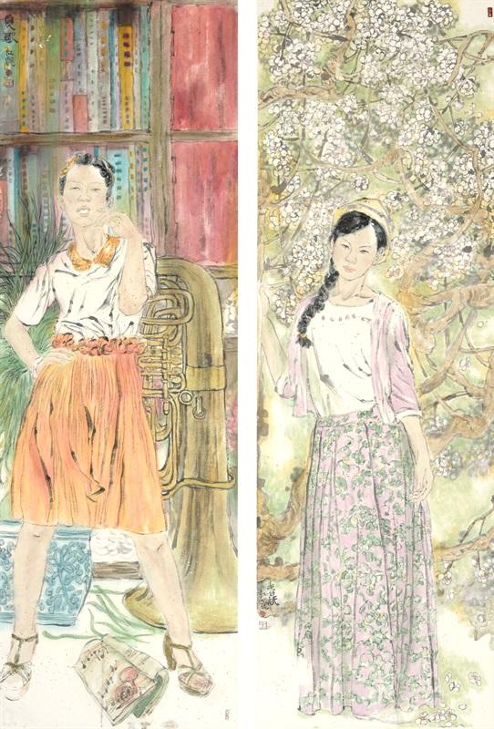 王红艳 《淡怀风清月朗》 60cm×180cm 2016年