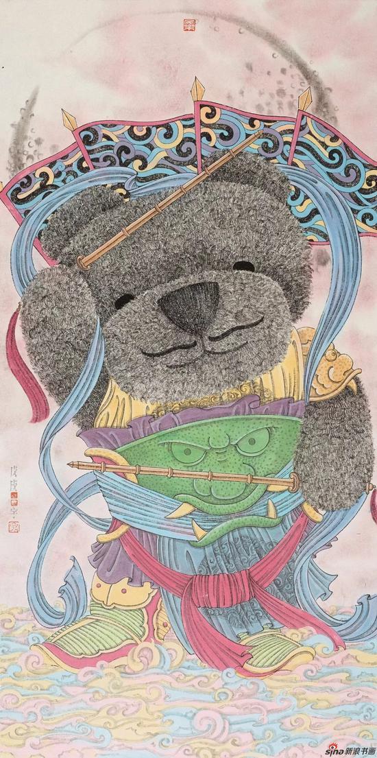 天瑞系列 66cmx33cm 纸本水墨 2018
