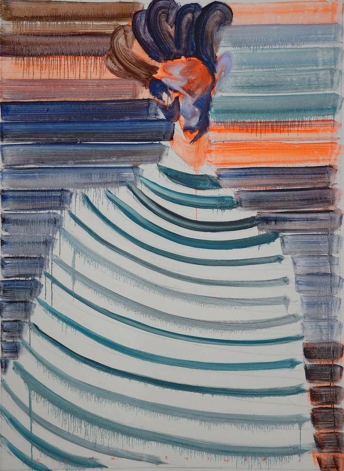 彩虹-2021-T-15,200×140cm,布面油画,2021