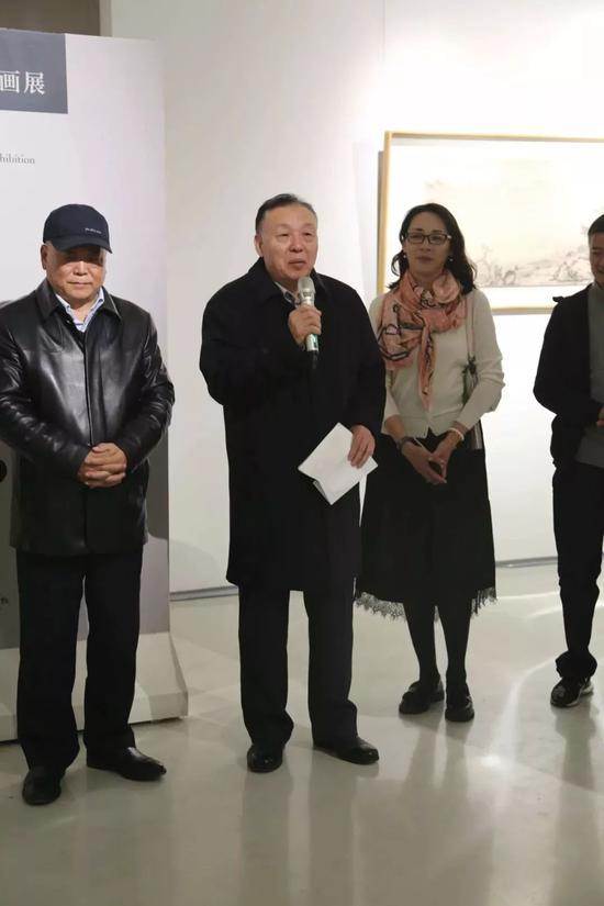 北京陈半丁艺术研究会会长刘松林致辞