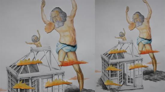 徐跋骋 一千年,手绘动画,5分27秒,2017