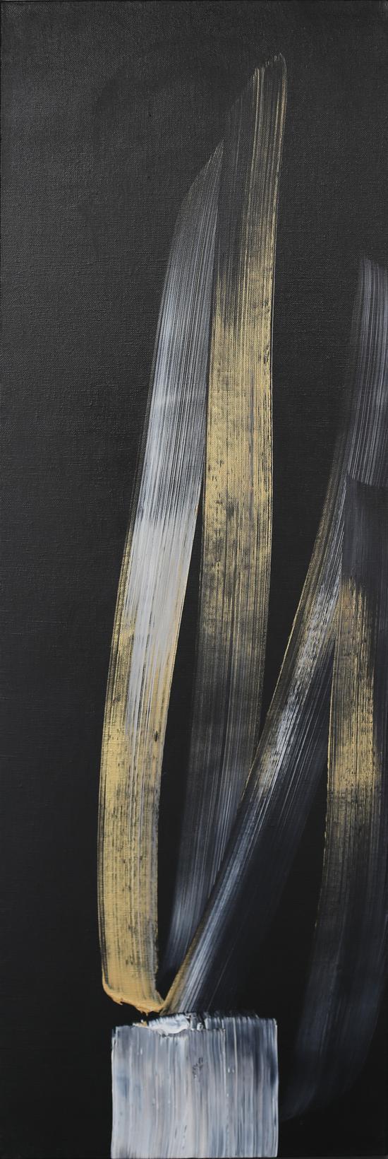 《天界之光No.7》油画 亚麻布、丙烯 170×55 cm 2017