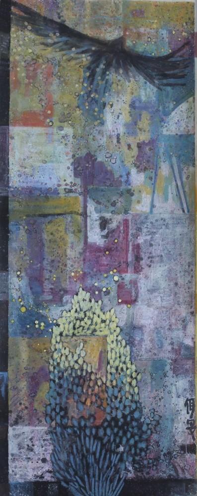 《丹顶凤凰》 杨佴旻 367x144cm 2018