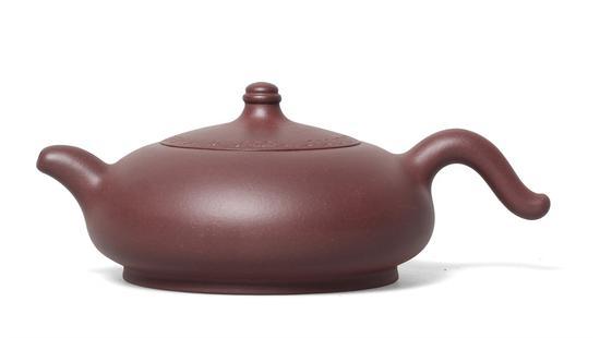 艺术家朱永良 博浪壶 泥料:紫泥 年代:2012 容量:230 CC