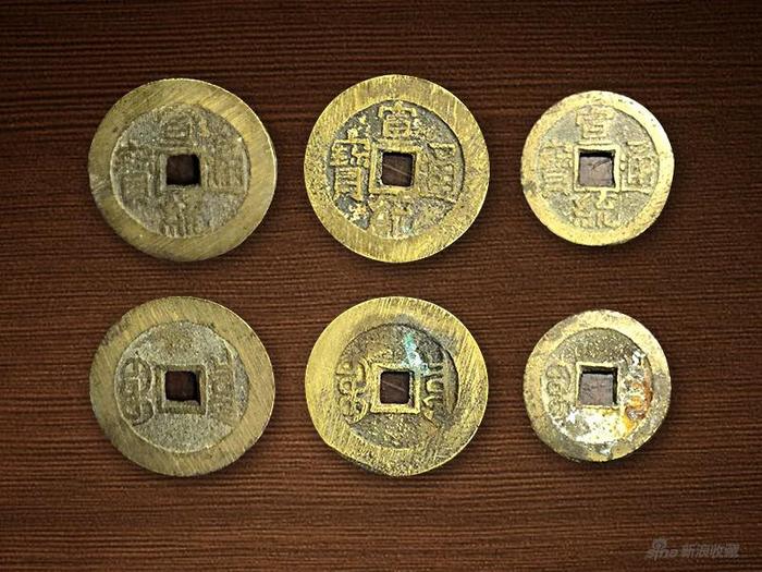 图2:宣统钱,右起直径分别为1.9cm、2.38cm、2.42cm