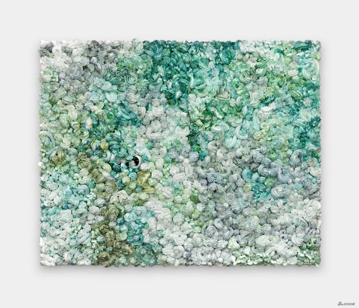 徐震® |XU ZHEN® 《天下-1136FL2112》|Under Heaven-1136FL2112 布面油画,铝|Oil on canvas,Aluminum,100 × 80 cm,2021 ©艺术家和没顶画廊