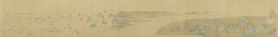 丛云峰 Cong Yunfeng 二进制-千里江山图 Binary A Thousand Miles of Rivers and Mountains 80x595cm 绢本水墨 Ink on Silk 2016