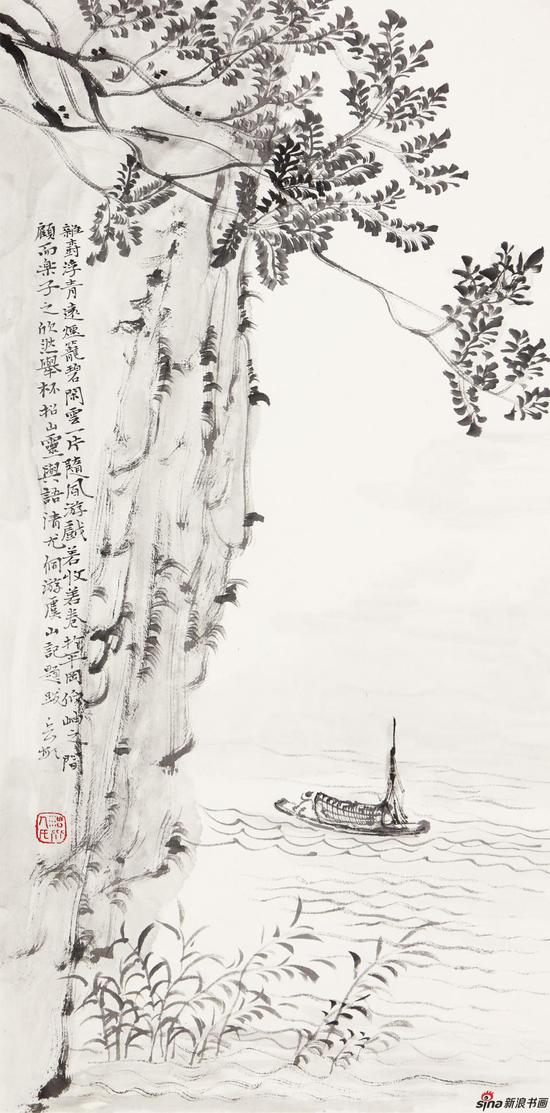 杂树浮清远 60cm×30cm 2013