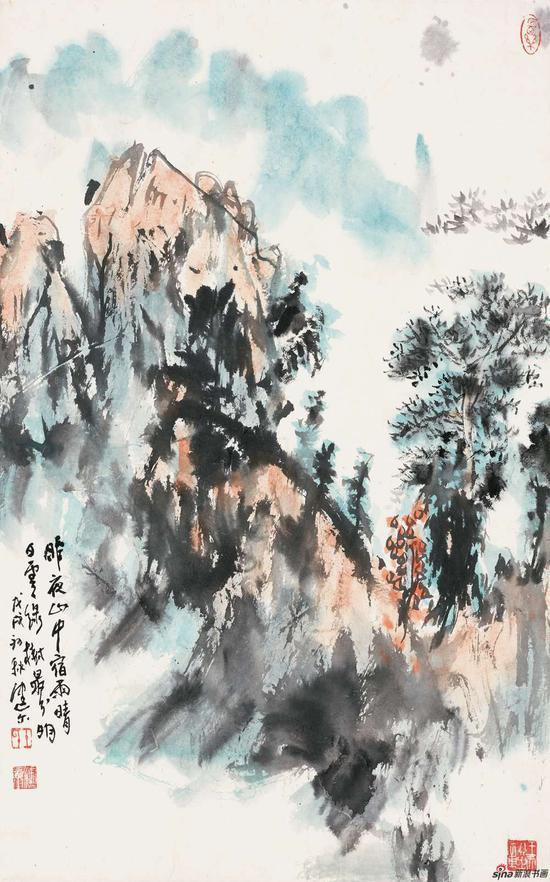 《昨夜山中宿雨晴》48x78cm 2018