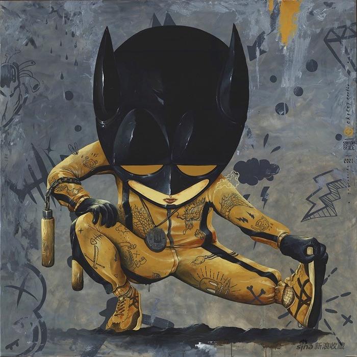 Bruce Lee 150x150cm 布面丙烯 2021