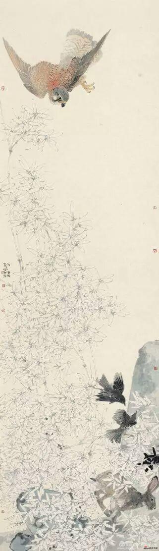 《霜降》 240cm×70cm 张迎春