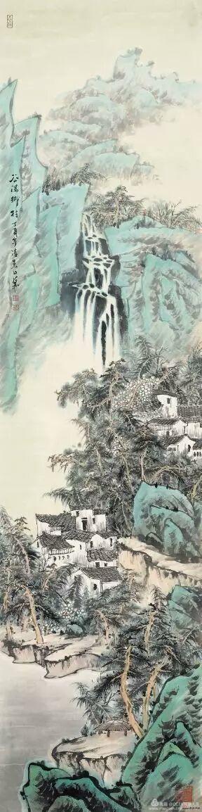 《山居图》 248cm×62cm 陆海林