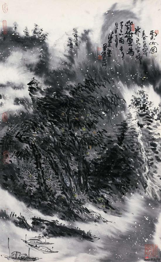 《云山图》58x94cm 2017