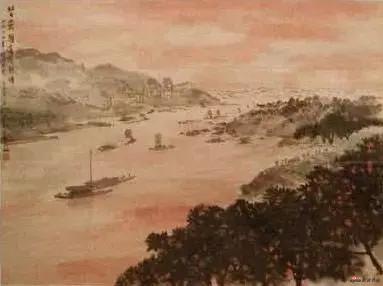 芙蓉国里尽朝晖 傅抱石 68×48cm 1964年作