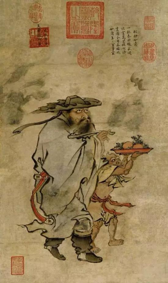 现藏北京故宫的明宪宗《柏柿如意图》