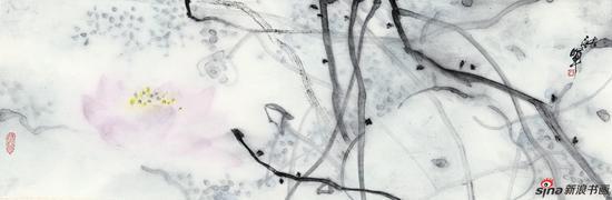 荷花系列之二(68x23cm)