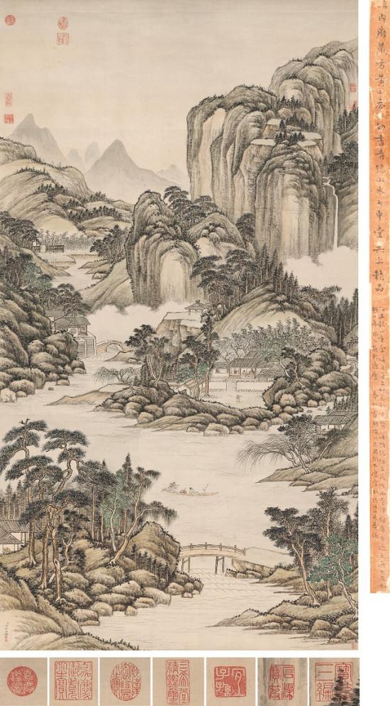 2018西泠秋拍 《秘殿珠林石渠宝笈合编》著录方琮《溪山读书图》