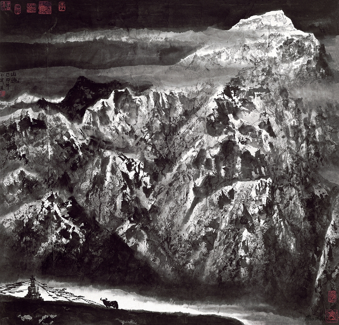 李小可——西藏系列《山魂》 1999年 99×105cm