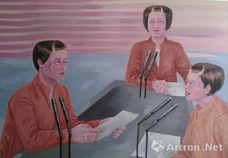 作品六:《来自星球的女神主义》之二 油彩 规格:260cmx180cm 年代:2014年
