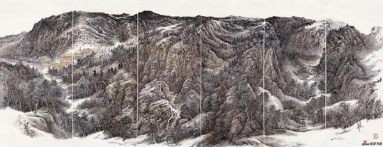 山舞银蛇 190×520cm