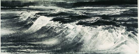 大地风骨,许钦松,中国画,650cmx230cm,2009年_meitu_1