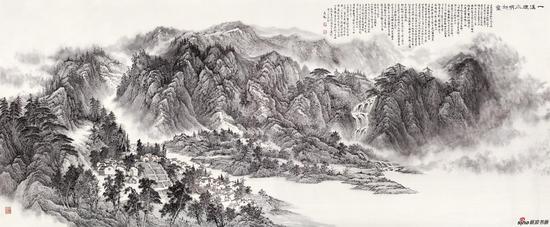 一溪烟水明如画 190cm×458cm 2018