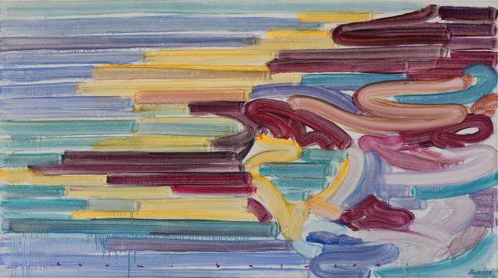 彩虹-2021-T-23,115×200cm,布面油画,2021