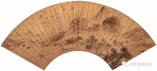 罗什(明末清初) 携琴访友图